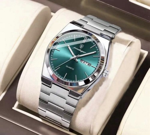 Herren edelstahl uhr grün - herren,