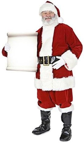 Weihnachtsmann mit liste - mit,