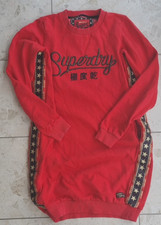 Superdry S 36 38 Sweater Sweatkleid Damen Kleid Sweatshirt Longshirt Pullover