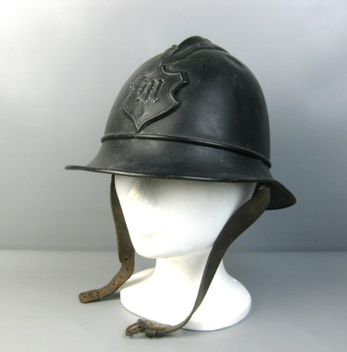 Feuerwehrhelm messing leder - feuerwehrhelm,