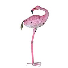 XXL Flamingo Gartenfigur aus