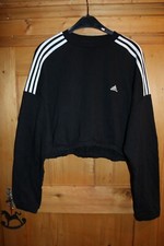 Sportkleidung - Sweetshirt v. ADIDAS - Schwarz - Gr. XL - (46 - 48)