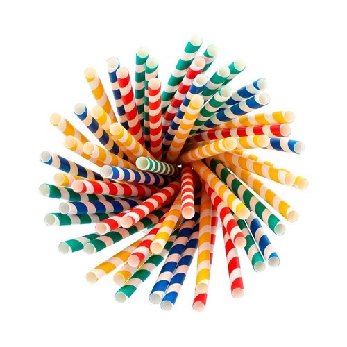 100 papstar strohhalme pure - 100,