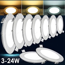 LED 230V Einbaustrahler Spot Set Bad Deckenstrahler flach Einbauleuchten 230V