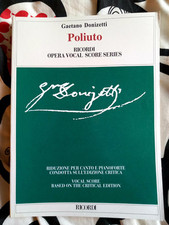 Donizetti POLIUTO Vocal Score Critical Edition Erinnerungen NEU