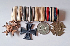 1. Weltkrieg - 4er Ordensspange - original - Eisernes Kreuz u.a. 