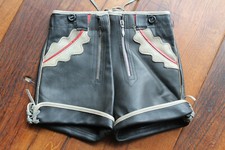 Schöne solide vintage Lederbuxe `Haelson' Bruchsal in Kindergröße 2, neuwertig !