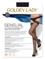 Golden lady halterlose - golden,