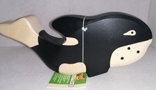 S185 - Holztiger - 80197 Orka-Wal - Holzfigur bemalt - NEU 