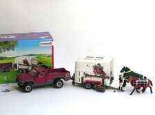 Schleich Horse Club Pick-Up Auto mit Pferdeanhänger (42346) in OVP