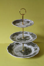 zauberhafte dreistöckige Etagere Teller Seltmann Weiden Barock Rheingau 081812