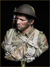 Junge Miniaturen - britischer Infanterist Somme 1916 - 1/10. Harzbüste - YM1837