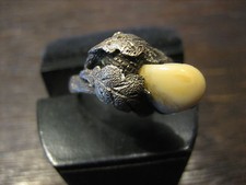 antiker Grandl Grandel Grandlring Grandln Ring 800er Silber Trachten Eichenlaub