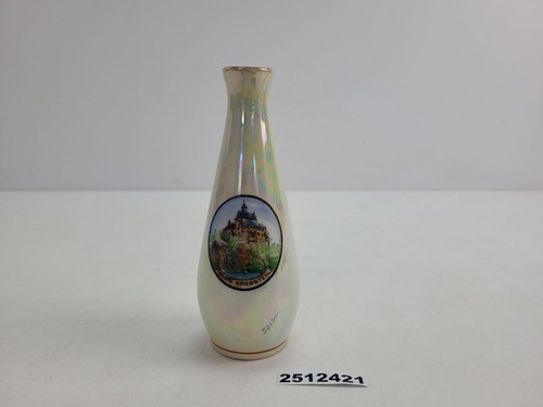 Porzellan andenken vase burg - andenken,