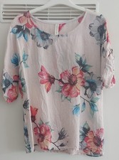 Leinen bluse xl kurzarm - xl,