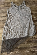 Barbara Speer Top Tunika Kleid in taupe Gr.EG