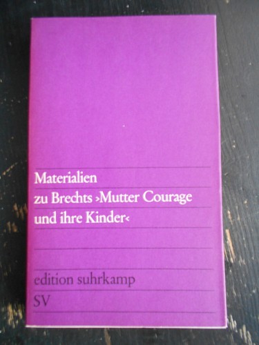 Brecht mutter courage - mutter, und