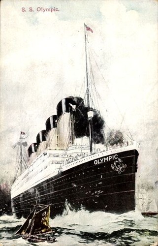 Dampfschiff olympic - ak,
