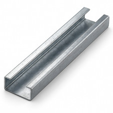 2 mm Dicke C Profil Schiene, Laufschiene, Profilschiene, Stahlschiene verzinkt