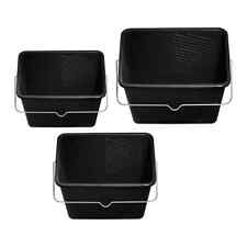 Farbeimer eckig zum Umfüllen und Anmischen von Farben mit Maßskala und Abstreiff