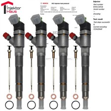 4x 0445110418 Bosch Injektor