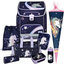 DREAMLAND - Einhorn - SCOOLI EasyFit Ranzen-Set 9tlg.  SCHULTÜTE Regenbogenmähne