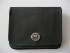 Brown Bear -Geldbörse -  Schlüsseletui - Rindleder - Leder - Schwarz -  NEU 