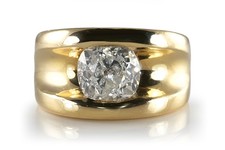 Schwerer Diamantring  ca. 4,2