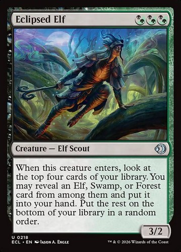 Mtg eclipsed elf - eclipsed, (0218)
