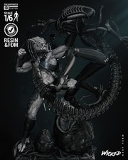 Predator VS Alien, Diorama,  1/4-1/24, Sculpture, Figur, Unbemalt, 3D-Druck