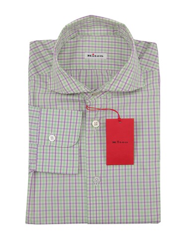 Kiton hellgrün kariert - kiton,
