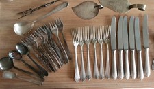 Konvolut versilbertes Besteck ?Einzelteile, DEP  verschiedene Marken 100 - 90 