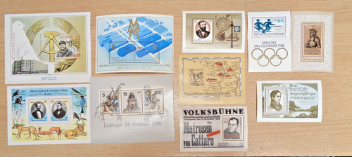 Ddr briefmarken block lot 3 - ddr,