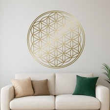 Blume des Lebens Wandtattoo Lebensblume Yoga Wanddeko Aufkleber Decor