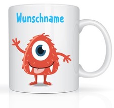 Monster Auge Tasse mit Namen