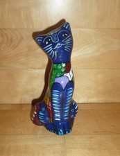 Isidoro Keramik Katze aus Mexiko handbemalt