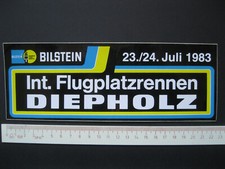 Flugplatzrennen DIEPHOLZ BILSTEIN 1983 Sticker alter Aufkleber Reklame Werbung 
