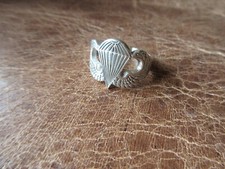 US Army Paratrooper Wings Sterling Ring Airborne Glider Flight WK2 WWII Gr 11