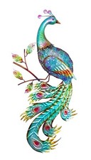 abc HOME Wanddeko Pfau Metall