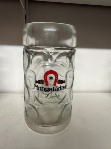 Masskrug glas pfungstädter - glas,