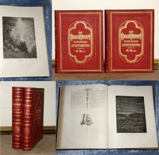 MÄCHTIGE BIBLIA GERMANICA BIBEL ALTE DORE´ BIBELN VON 1860 SCHÖNE PRACHTAUSGABEN