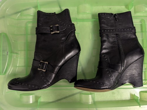 Ash stiefelette leder - ash, schwarz