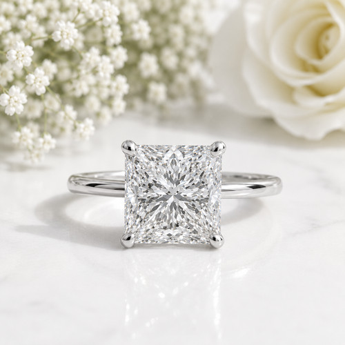 Princess schliff - 5,00, ct