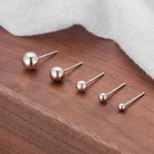 1 oder 3 Paar Ohrstecker Kugel