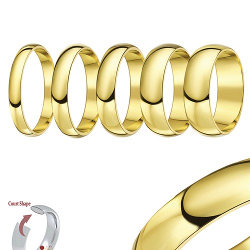 Gelbgold ehering band - 18, kt