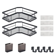 2 Ablagen Edelstahl Badregal