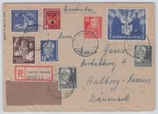 DDR Auslands-R-Brief 2. Stufe