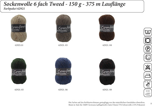 Comfort sockenwolle fach - comfort, 6-fach