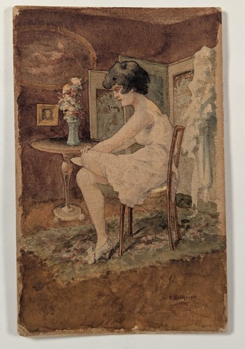 Junge frau boudoir 1909 - im,