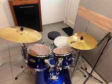 Schlagzeug Komplettes Pearl Export inkl. Becken und Hocker